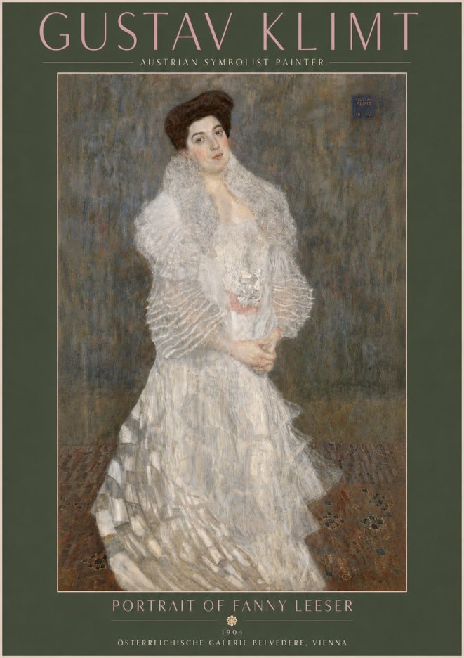 Klimt Portrait of Fanny Leeser No5 - Poster