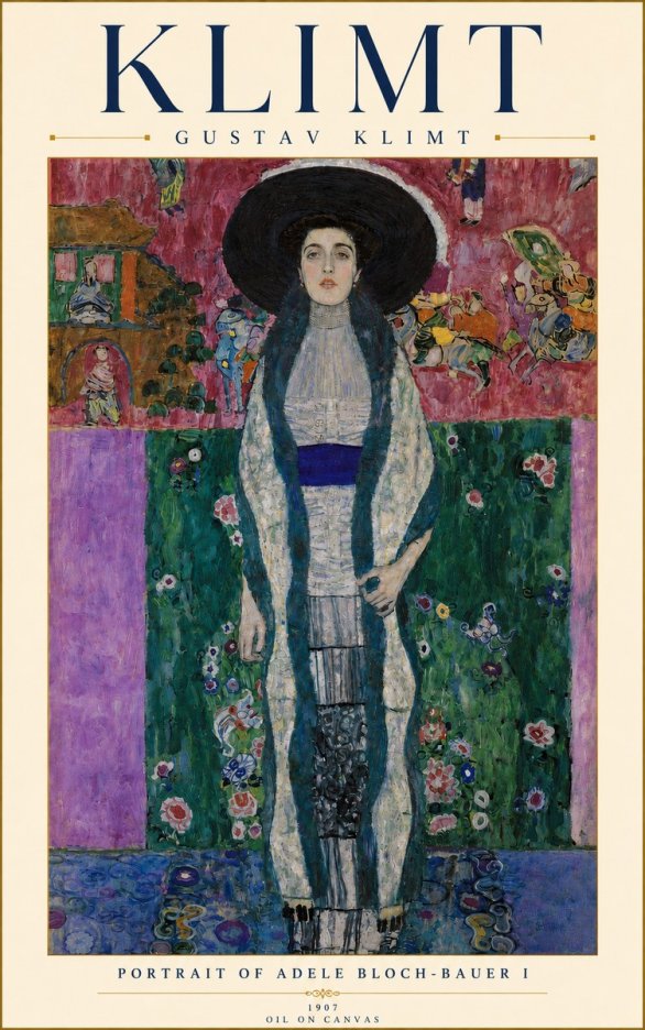 Klimt Portrait of Adele Bloch-bauer I No4 - Poster