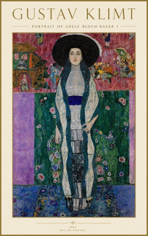 Klimt Portrait of Adele Bloch-bauer I No6 - Poster