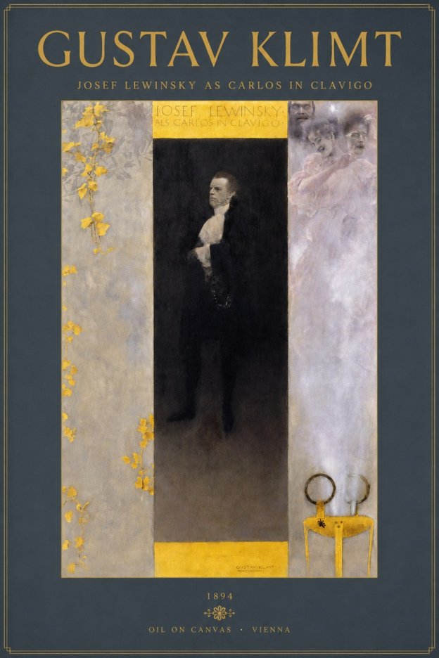 Klimt Josef Lewinsky as Carlos in Clavigo No2 - Poster