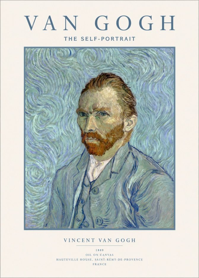 Van Gogh The Self-portrait No1 - Poster
