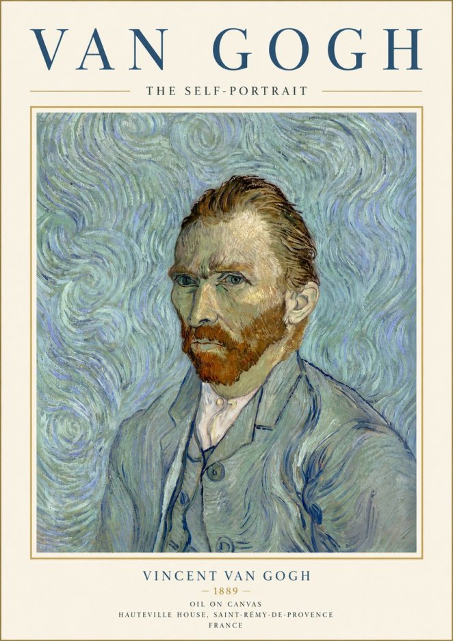 Van Gogh The Self-portrait No6 - Poster