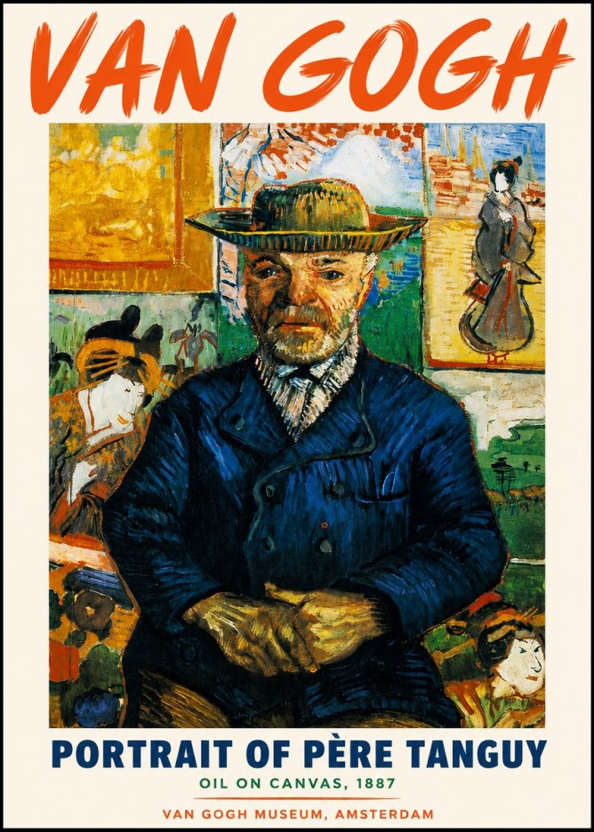 Van Gogh Portrait of Père Tanguy II No3 - Poster