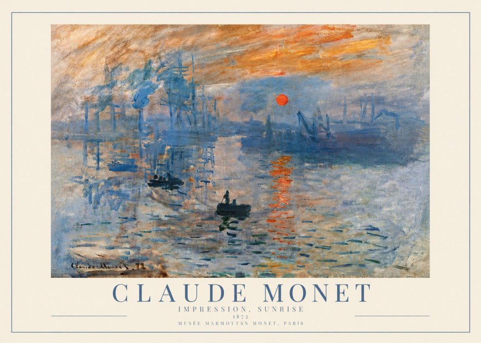 Monet Impression, Sunrise I No3 - Poster