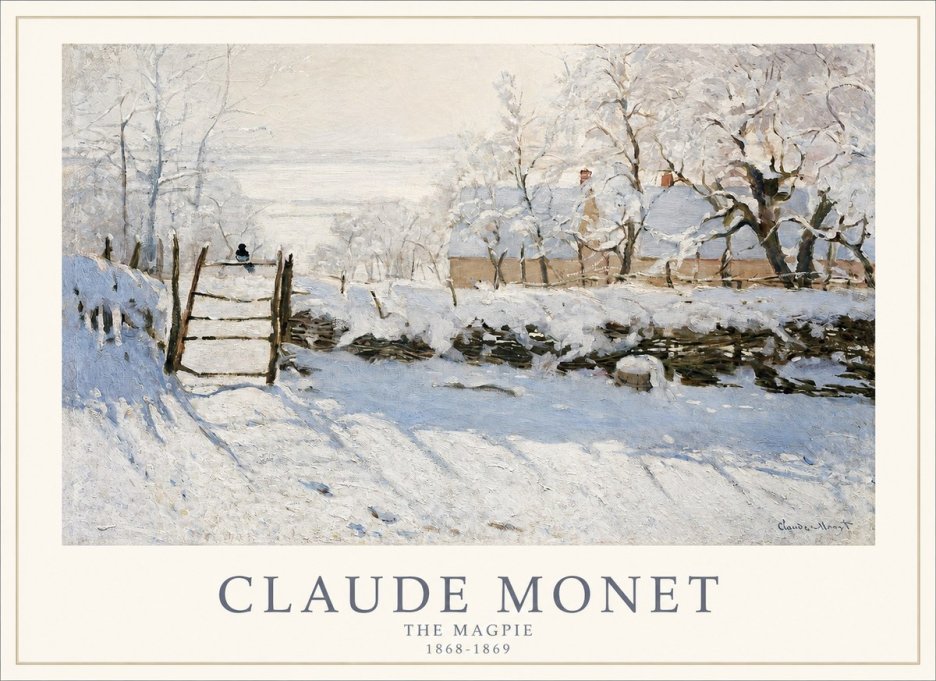 Monet The Magpie No1 - Poster
