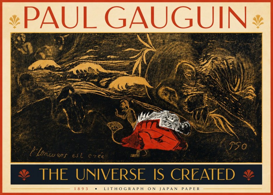 Paul Gauguin The Universe Is Created III No5 - Poster