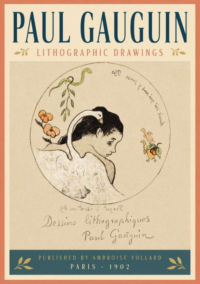 Paul Gauguin Dessins Lithographiques No5 - Poster