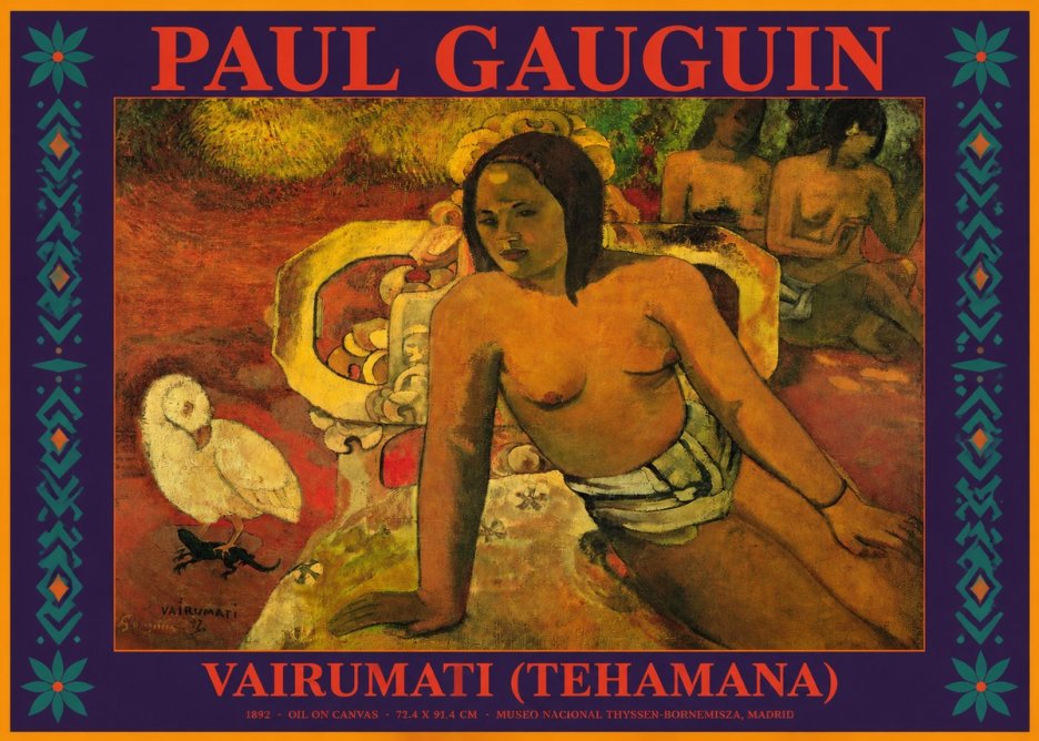 Paul Gauguin Vairumati (Tehamana) No2 - Poster