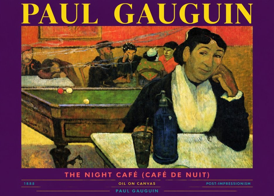 Paul Gauguin The Night Café (Café De Nuit) No3 - Poster