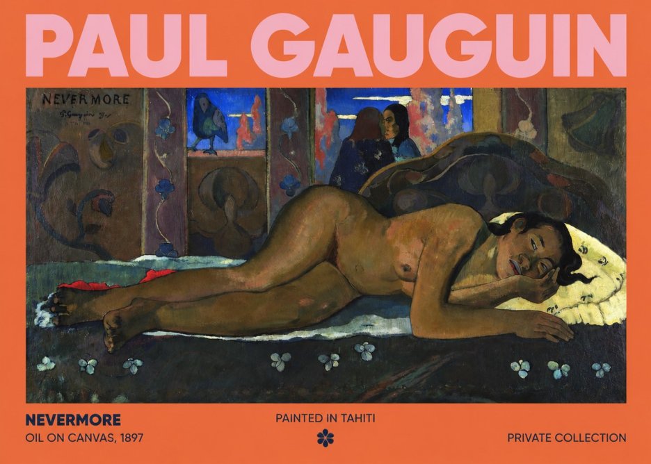 Paul Gauguin Nevermore No2 - Poster