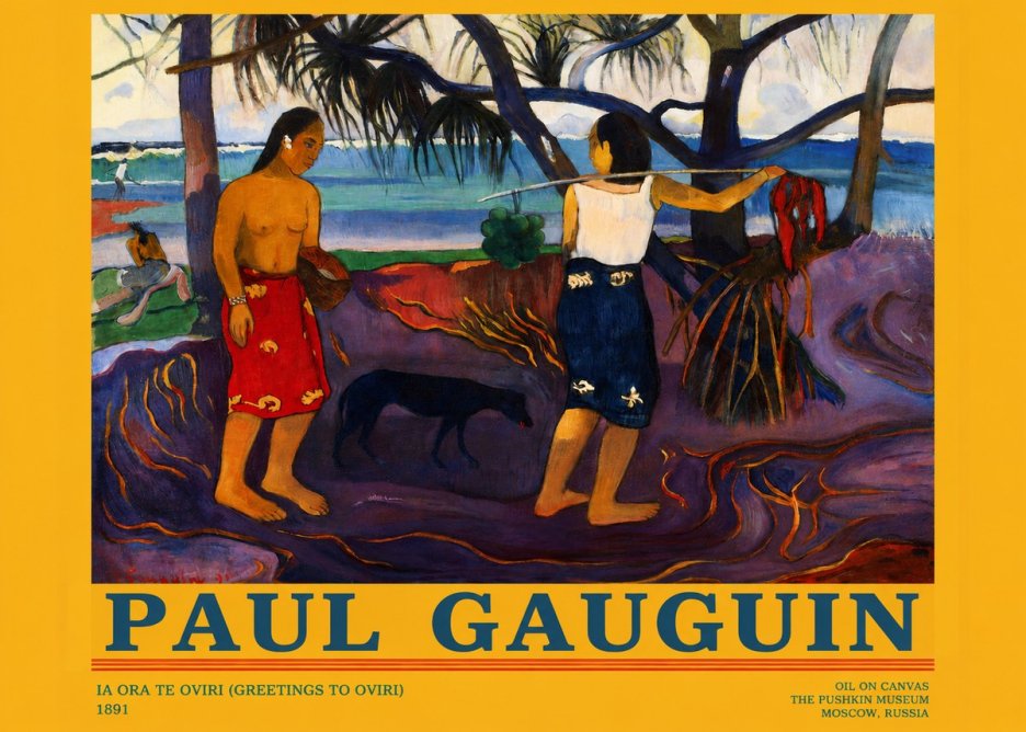 Paul Gauguin Ia Ora Na Te Ovari (I Raro Te Oviri) No3 - Poster