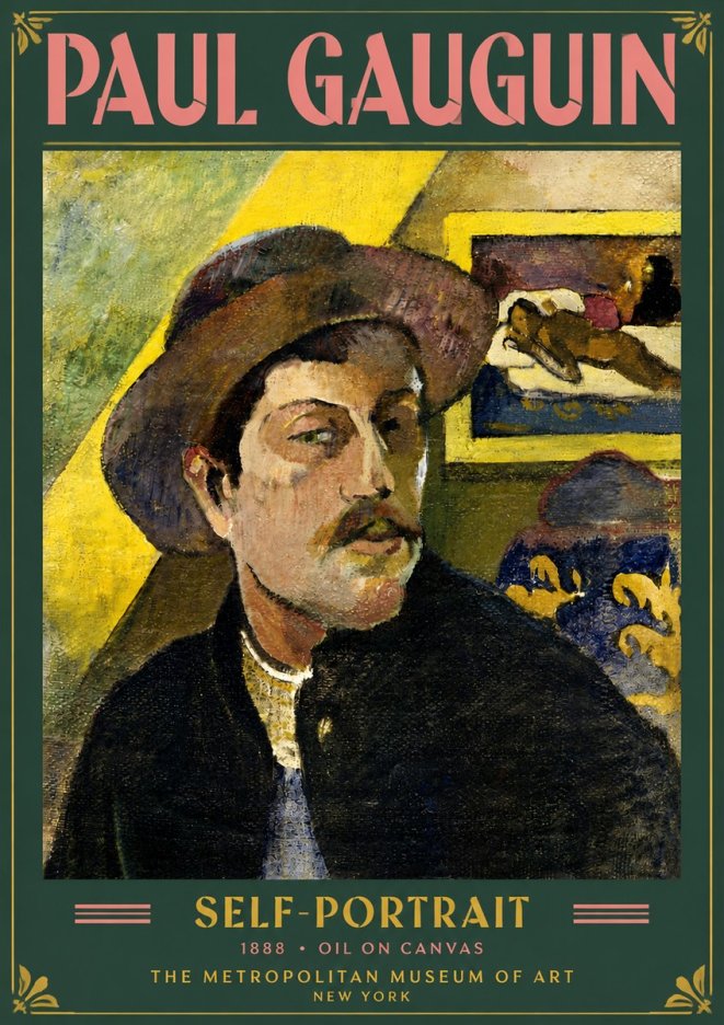 Paul Gauguin Self-portrait II No5 - Poster
