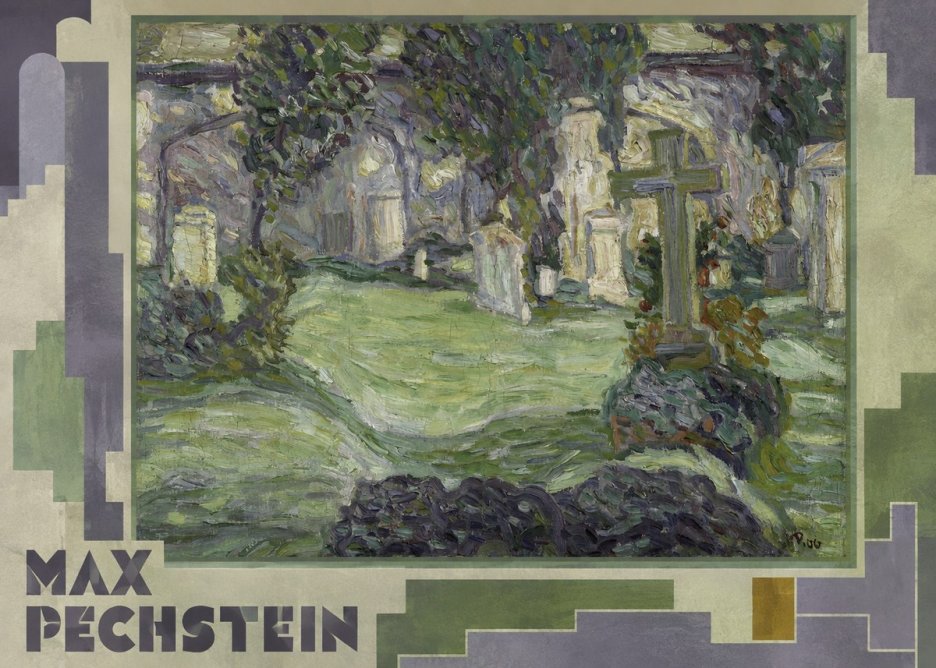 Max Pechstein Cemetery No6 - Poster