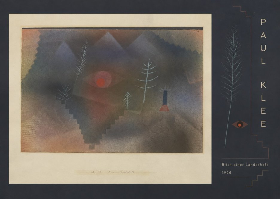 Paul Klee Blick Einer Landschaft No5 - Poster
