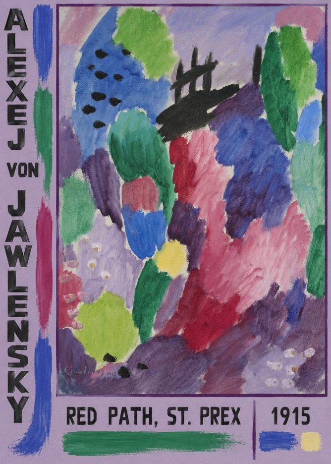 Alexej von Jawlensky Red Path, St. Prex II No2 - Poster