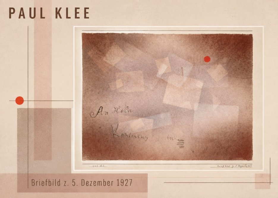 Paul Klee Briefbild Z. 5. Dezember 1927 No3 - Poster