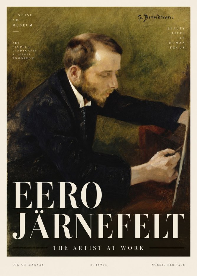 Eero Järnefelt Portrait of the Artist No4 - Poster