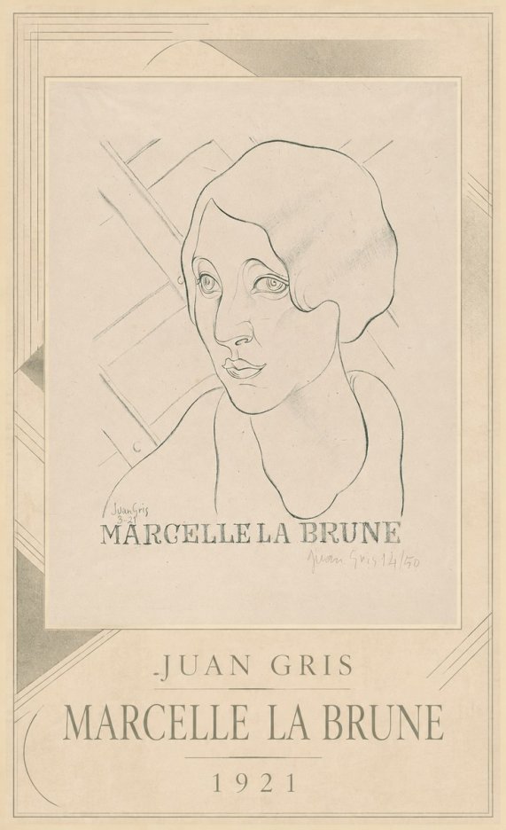 Juan Gris Marcelle La Brune II No3 - Poster