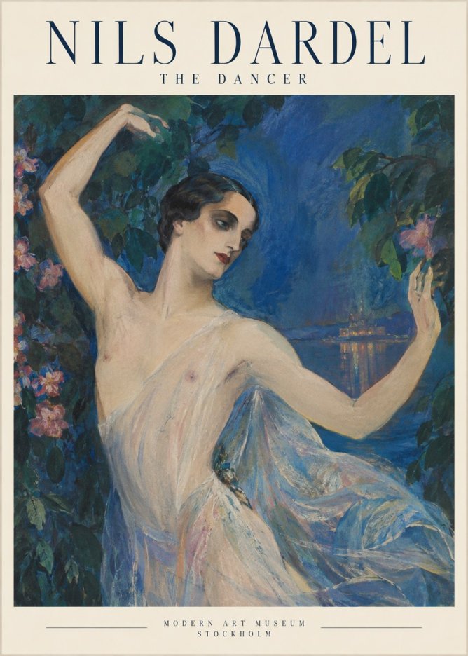 Nils Dardel The Dancer No1 - Poster