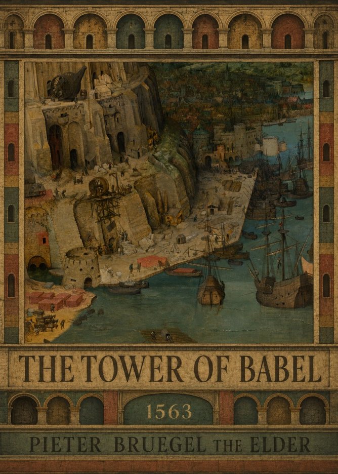 Pieter Bruegel The Tower of Babel VI No3 - Poster