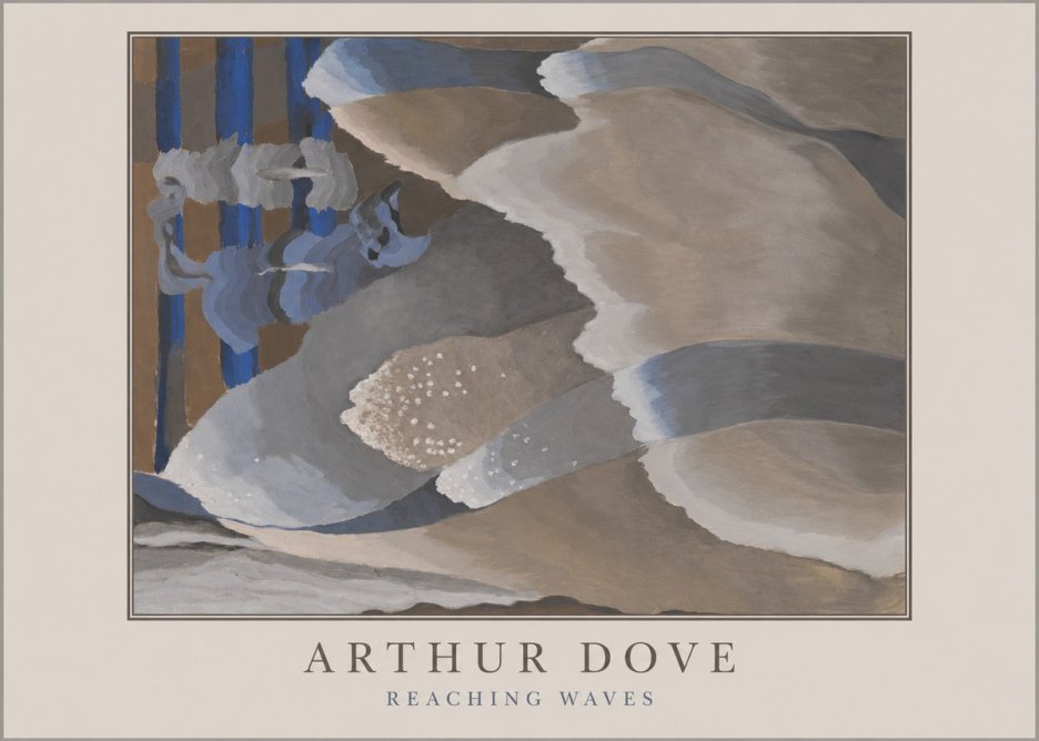 Arthur Dove Reaching Waves No5 - Poster
