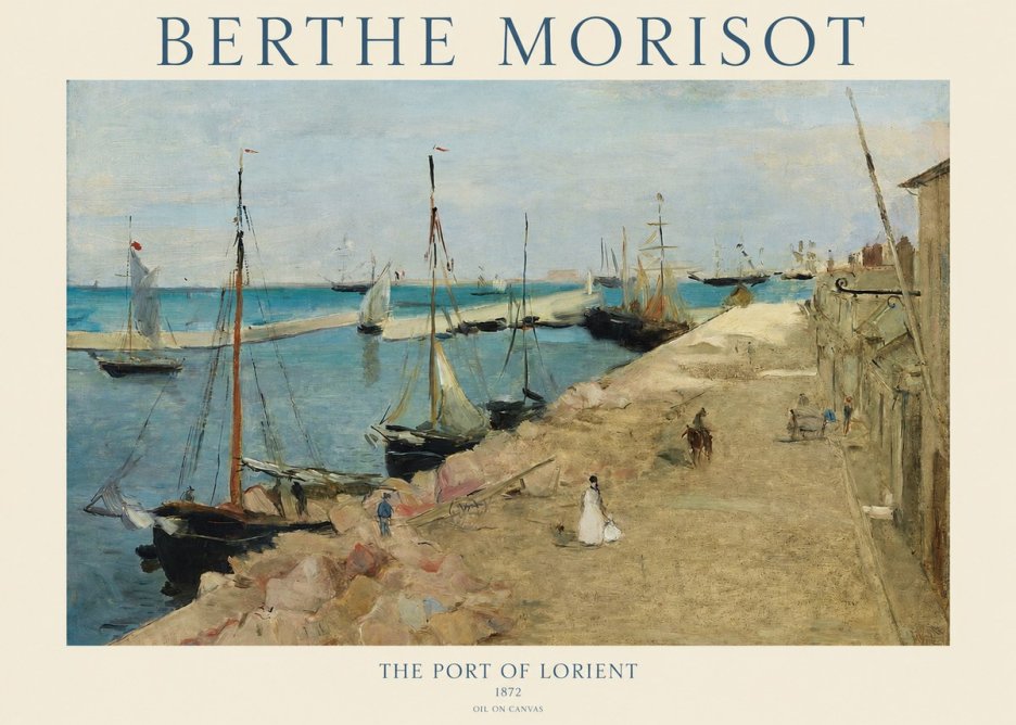 Berthe Morisot The Port of Lorient No1 - Poster