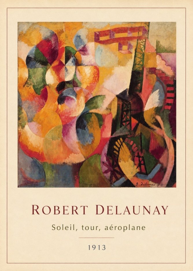 Robert Delaunay Soleil, Tour, Aéroplane No4 - Poster