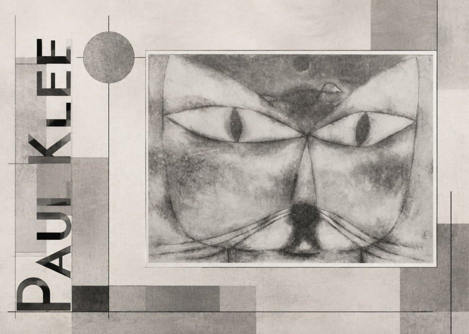 Paul Klee Cat and Bird No6 - Poster
