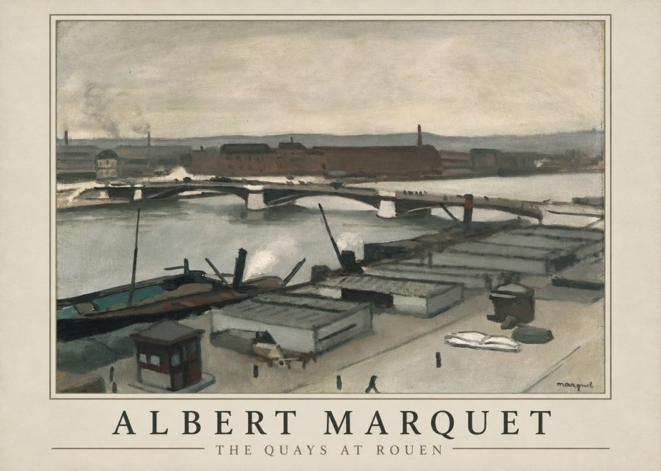 Albert Marquet The Quays at Rouen No1 - Poster