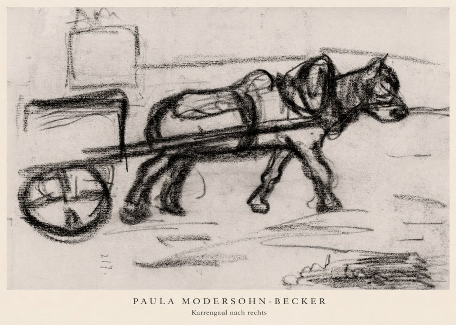 Paula Modersohn-Becker Karrengaul Nach Rechts No5 - Poster