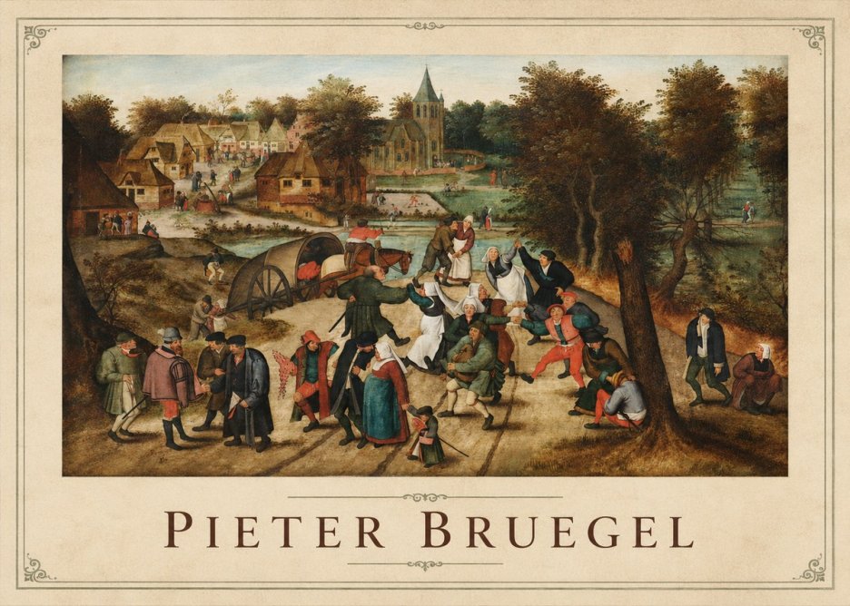 Pieter Bruegel The Peasant Dance I No1 - Poster