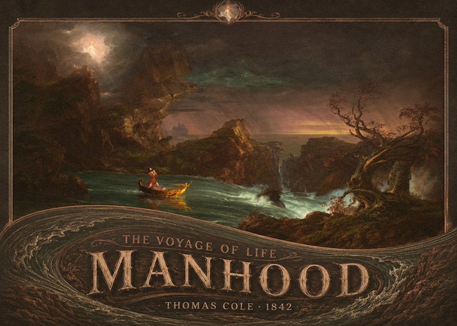 Thomas Cole The Voyage of Life: Manhood I No5 - Poster