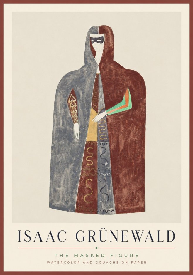 Isaac Grünewald The Masked Figure No1 - Poster