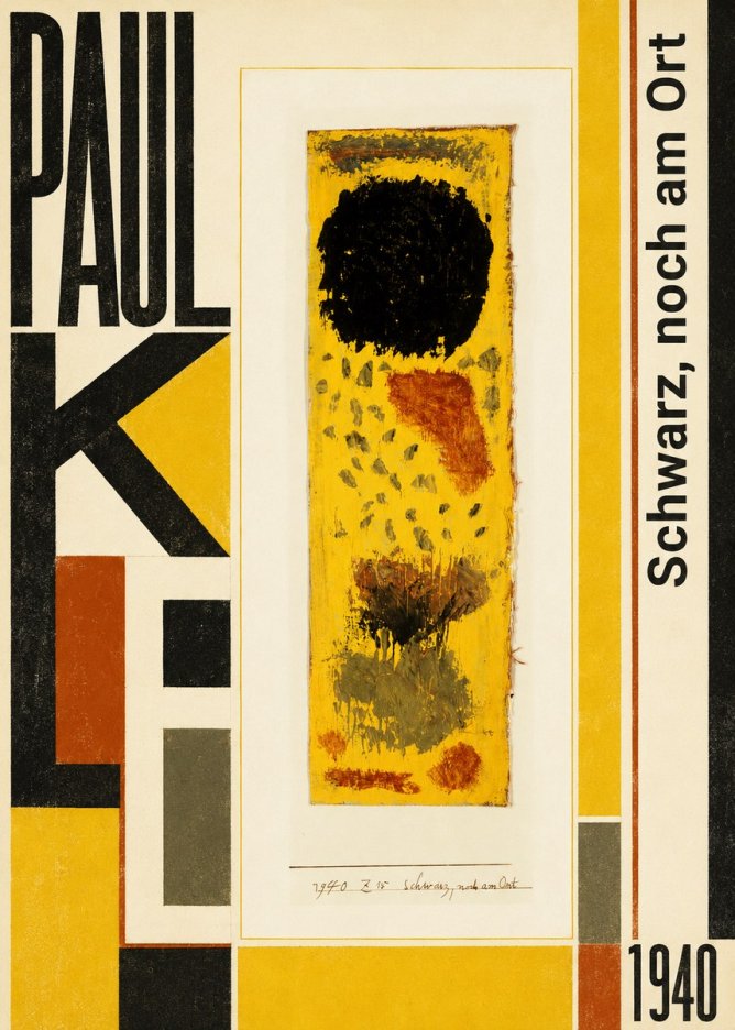 Paul Klee Schwarz, Noch Am Ort No6 - Poster