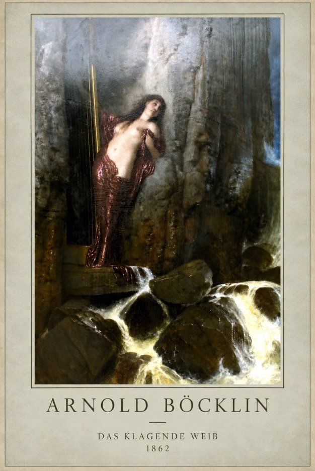Arnold Böcklin Das Klagende Weib No2 - Poster