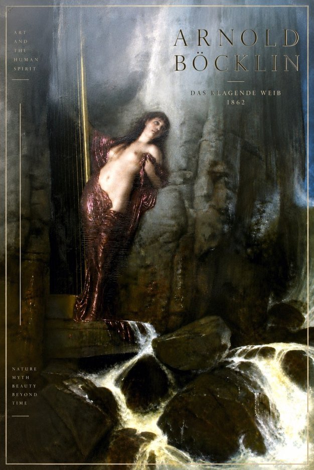 Arnold Böcklin Das Klagende Weib No6 - Poster