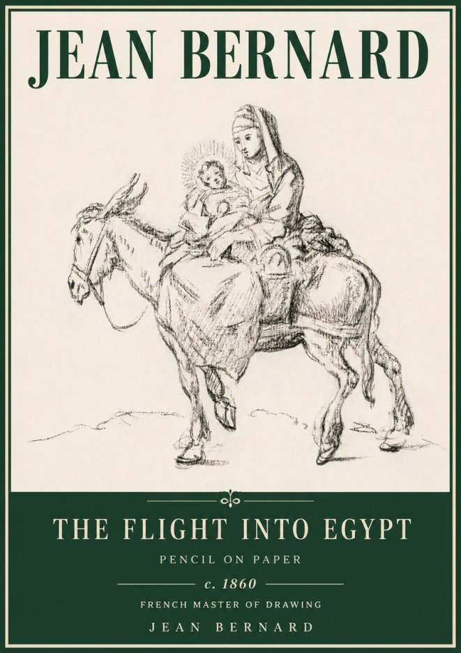 Jean Bernard The Flight into Egypt No4 - Poster