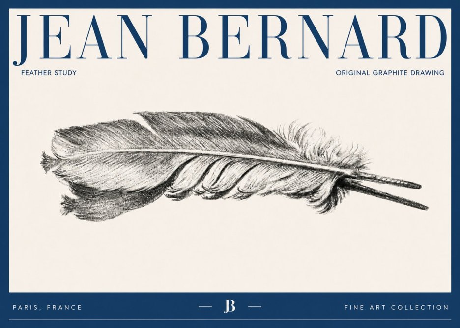 Jean Bernard Feather No6 - Poster