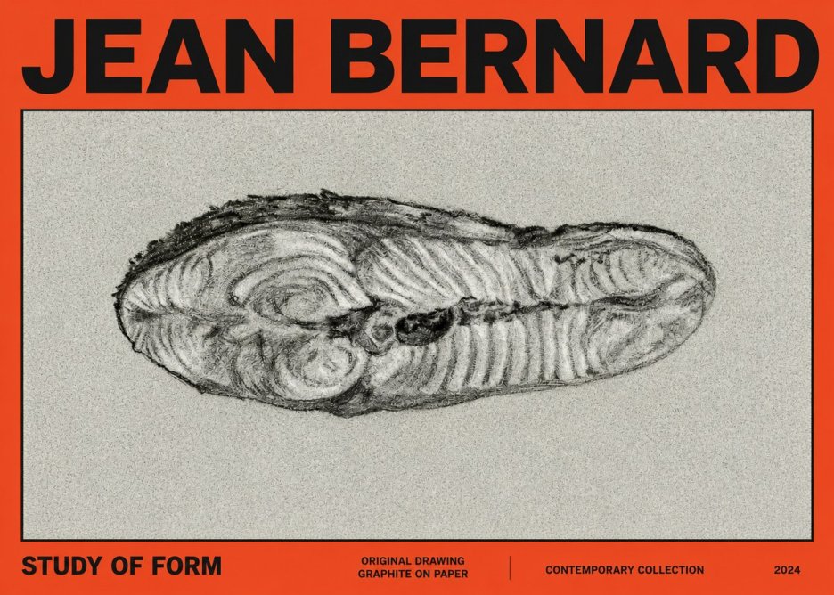 Jean Bernard Study of Form I No2 - Poster