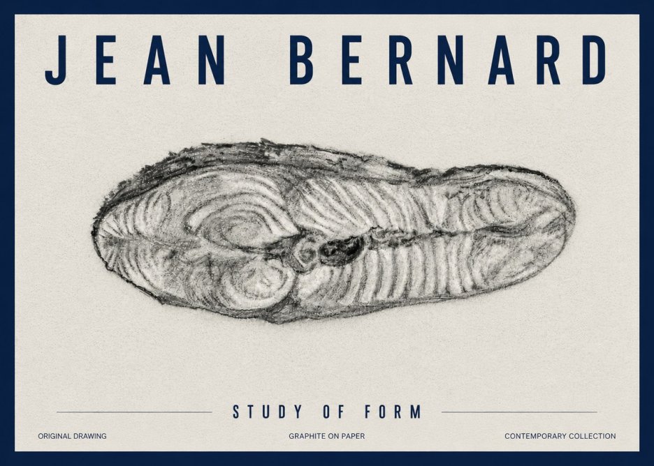 Jean Bernard Study of Form I No5 - Poster