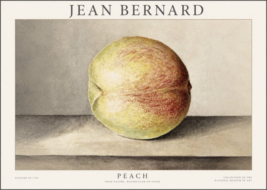 Jean Bernard Peach No1 - Poster