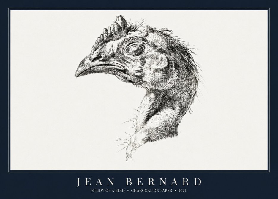 Jean Bernard Study of Form II No3 - Poster