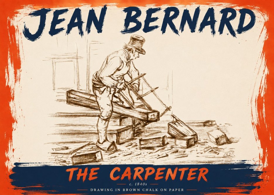 Jean Bernard The Carpenter No6 - Poster