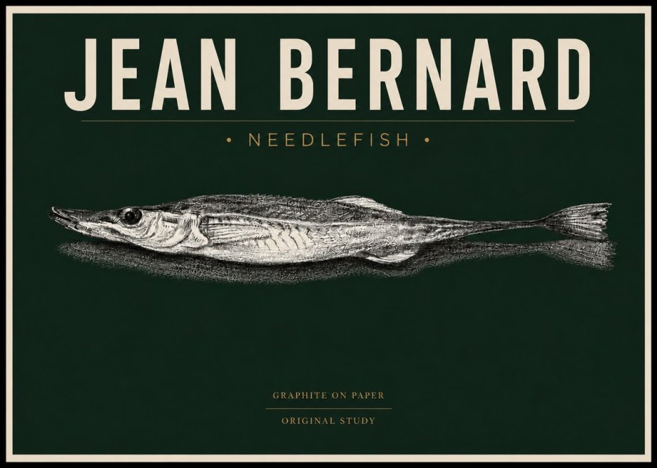 Jean Bernard Needlefish No4 - Poster