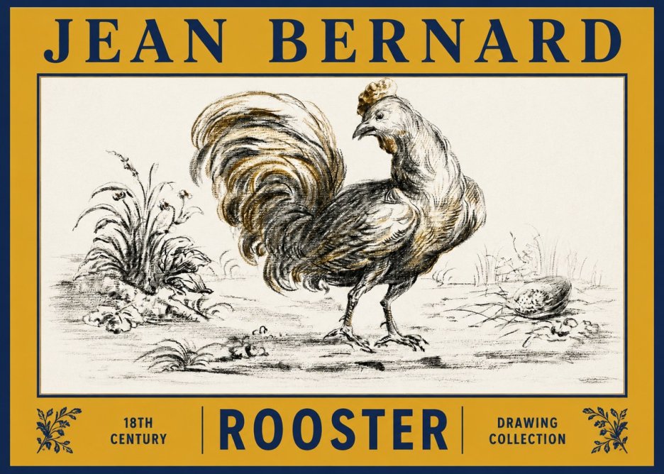 Jean Bernard Rooster No2 - Poster