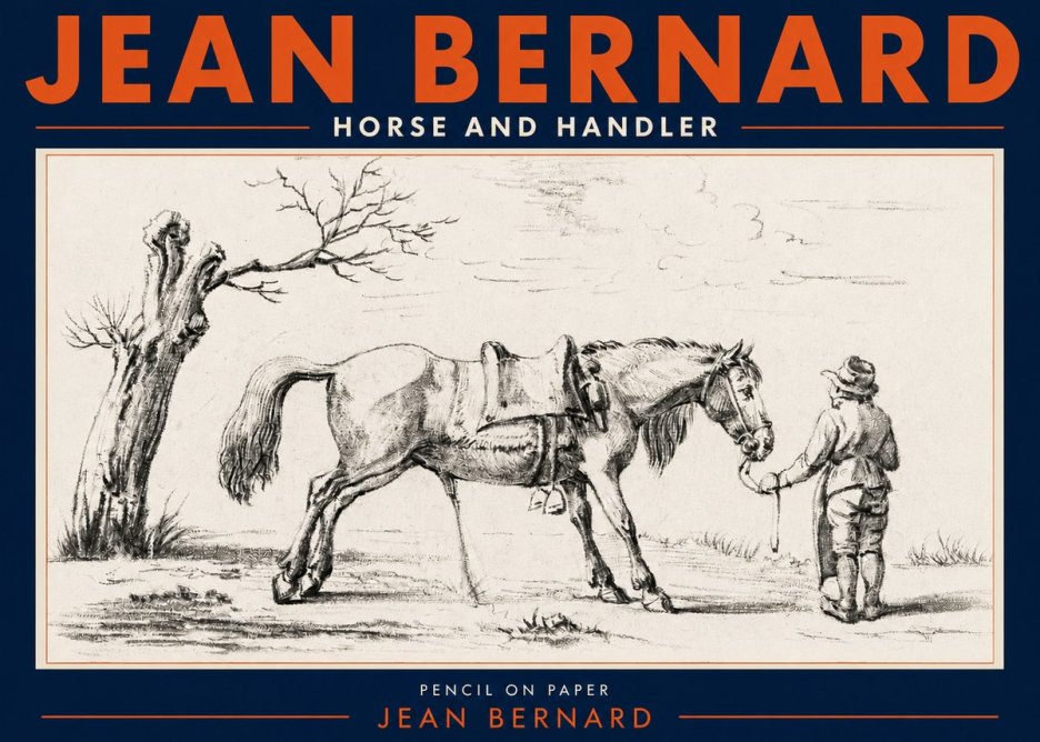 Jean Bernard Horse and Handler No4 - Poster