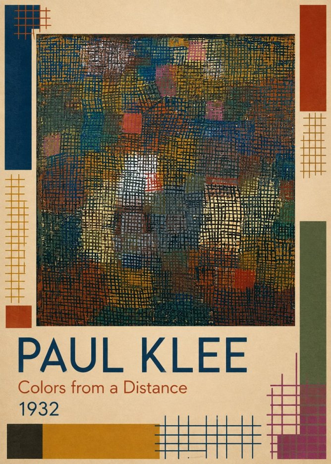 Paul Klee Colors from a Distance No1 - Poster