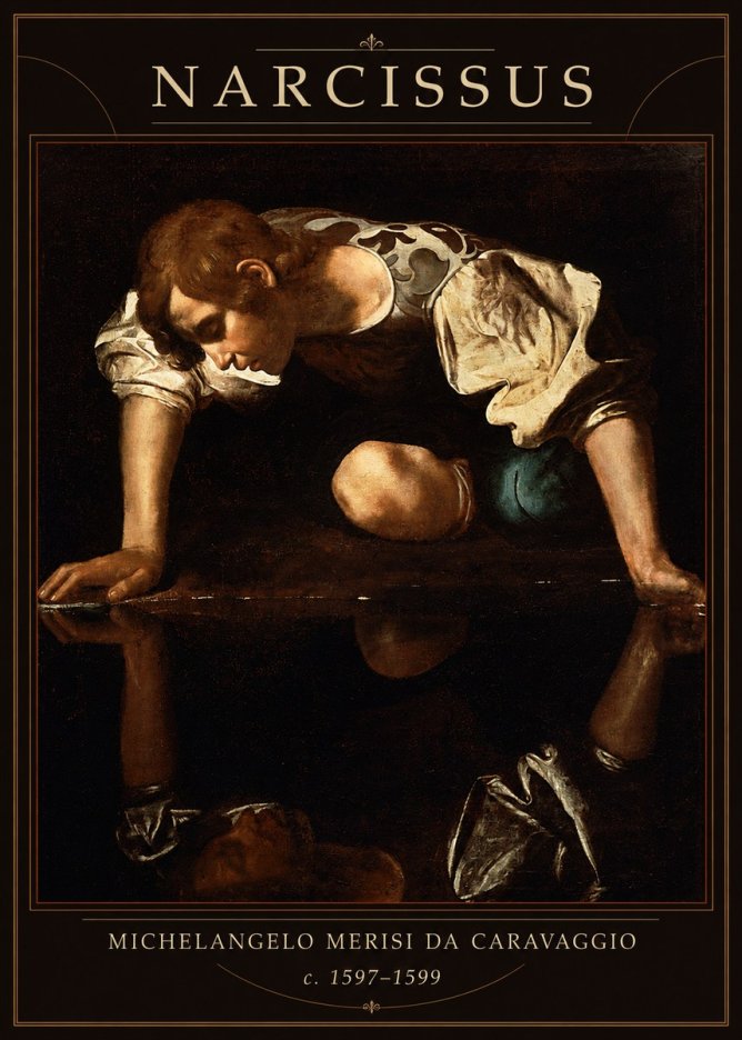 Michelangelo Merisi da Caravaggio Narcissus I No1 - Poster