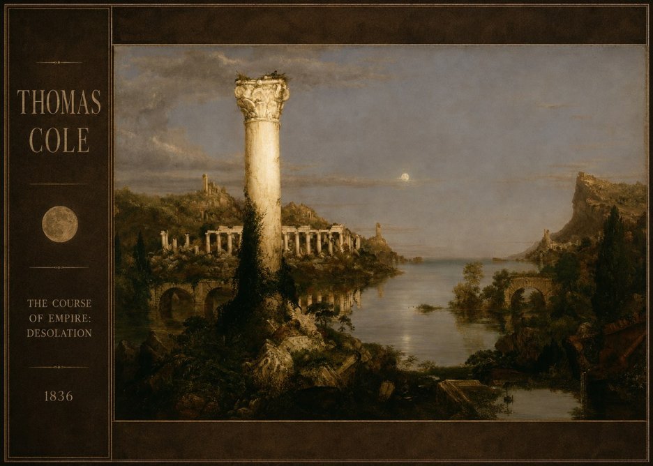 Thomas Cole The Course of Empire: Desolation No2 - Poster