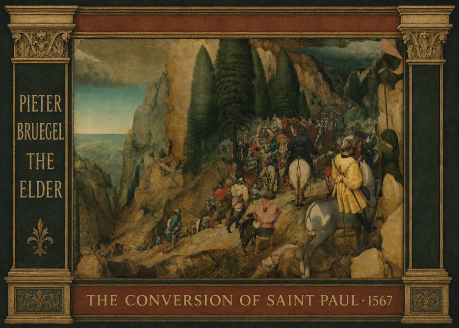 Pieter Bruegel The Conversion of Saint Paul I No4 - Poster